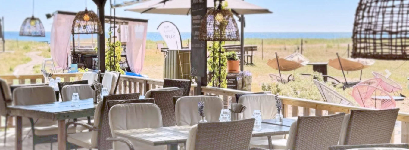 Ljugarns strandcafé och restaurang.